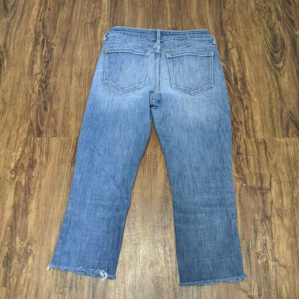 Old Navy The Rockstar Distress Detail Jeans Capris Patch Holes Size 6 Vintage - Picture 7 of 9